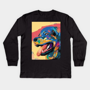 Rottweiler Kids Long Sleeve T-Shirt